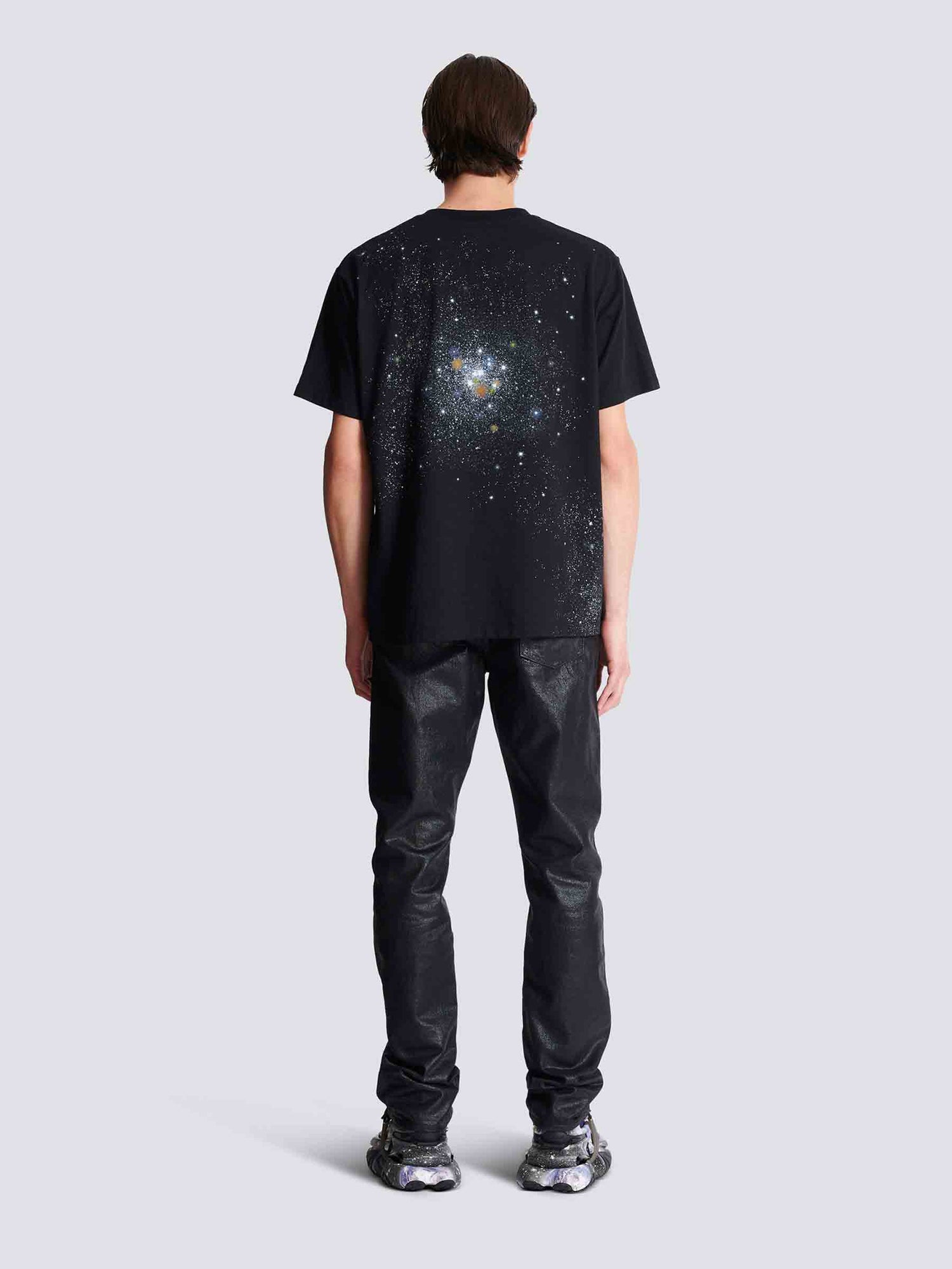 Balmain Hombre Barcelona Camiseta Logo Algodón color Negro sku 553-004238 01 - Foto 4