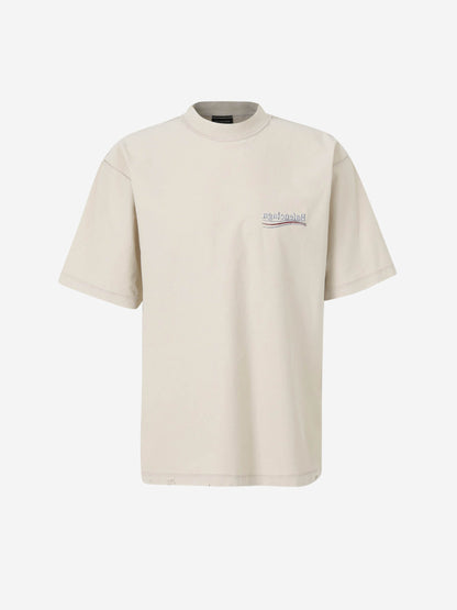 Outlet online Balenciaga Hombre Camiseta Logo Girado color Beige sku 553-004248 01 - Foto 1