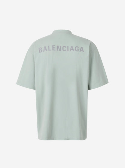 Outlet online Balenciaga Hombre Camiseta Back Reflective color Verde Lima sku 553-004249 02 - Foto 2