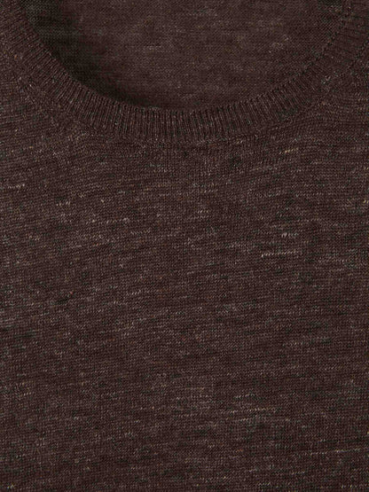 Outlet online Santa Eulalia Hombre Camiseta Punto Lino color Marrón sku 553-004262 01 - Foto 3