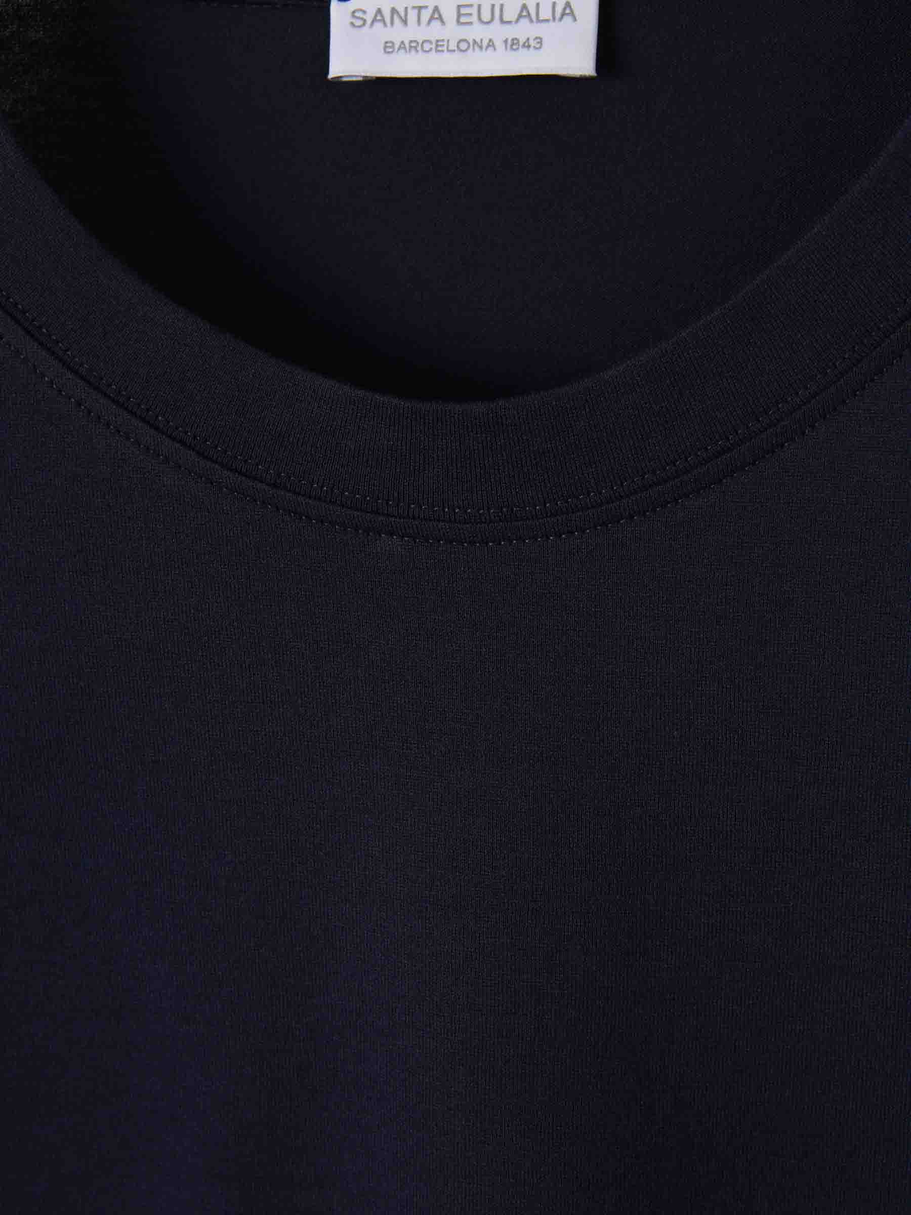 Outlet online Santa Eulalia Hombre Camisetas Lisa Algodón color Azul Marino sku 553-004263 02 - Foto 3