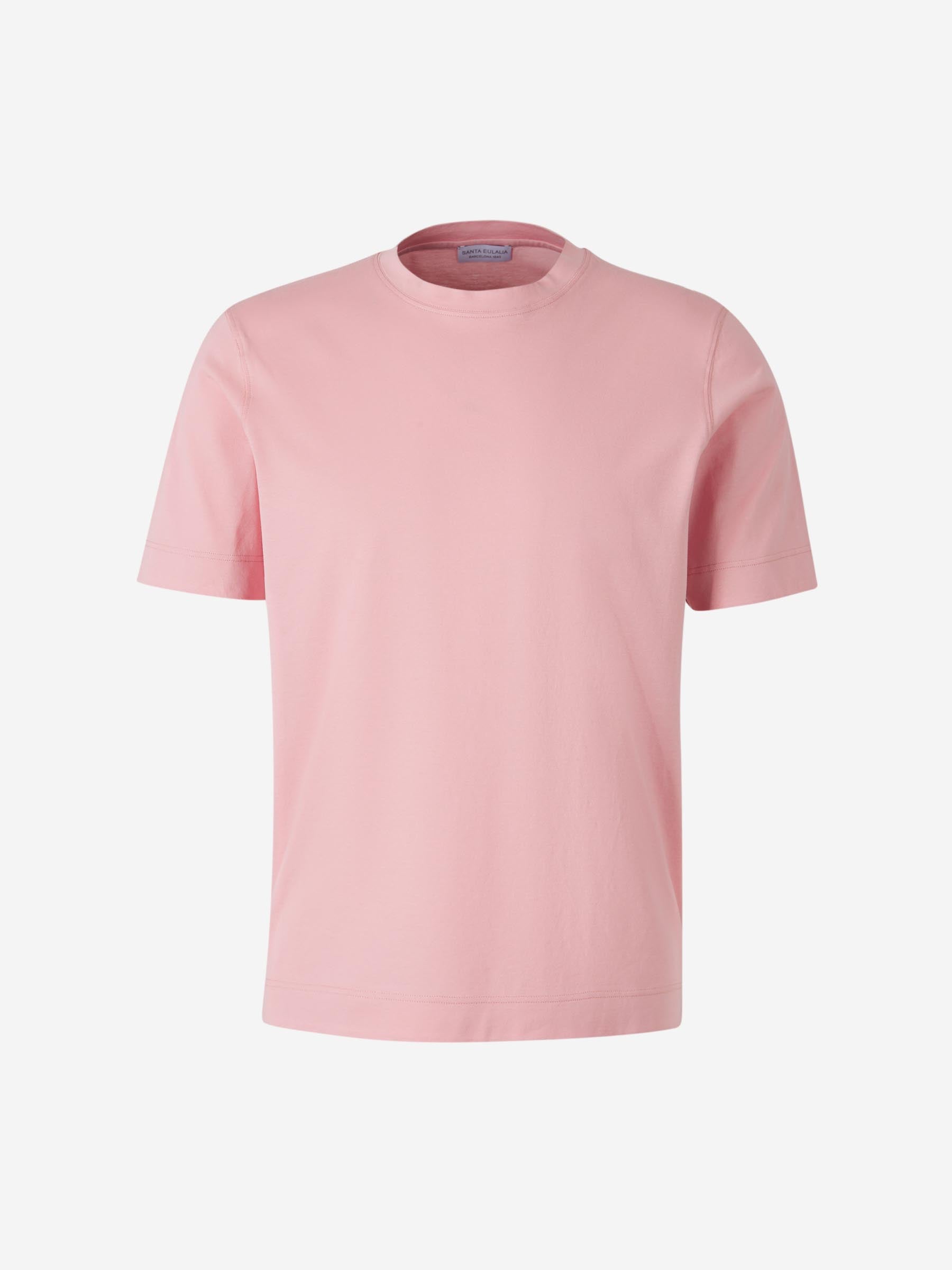 Outlet online Santa Eulalia Hombre Camisetas Lisa Algodón color Rosa Palo sku 553-004263 04 - Foto 1