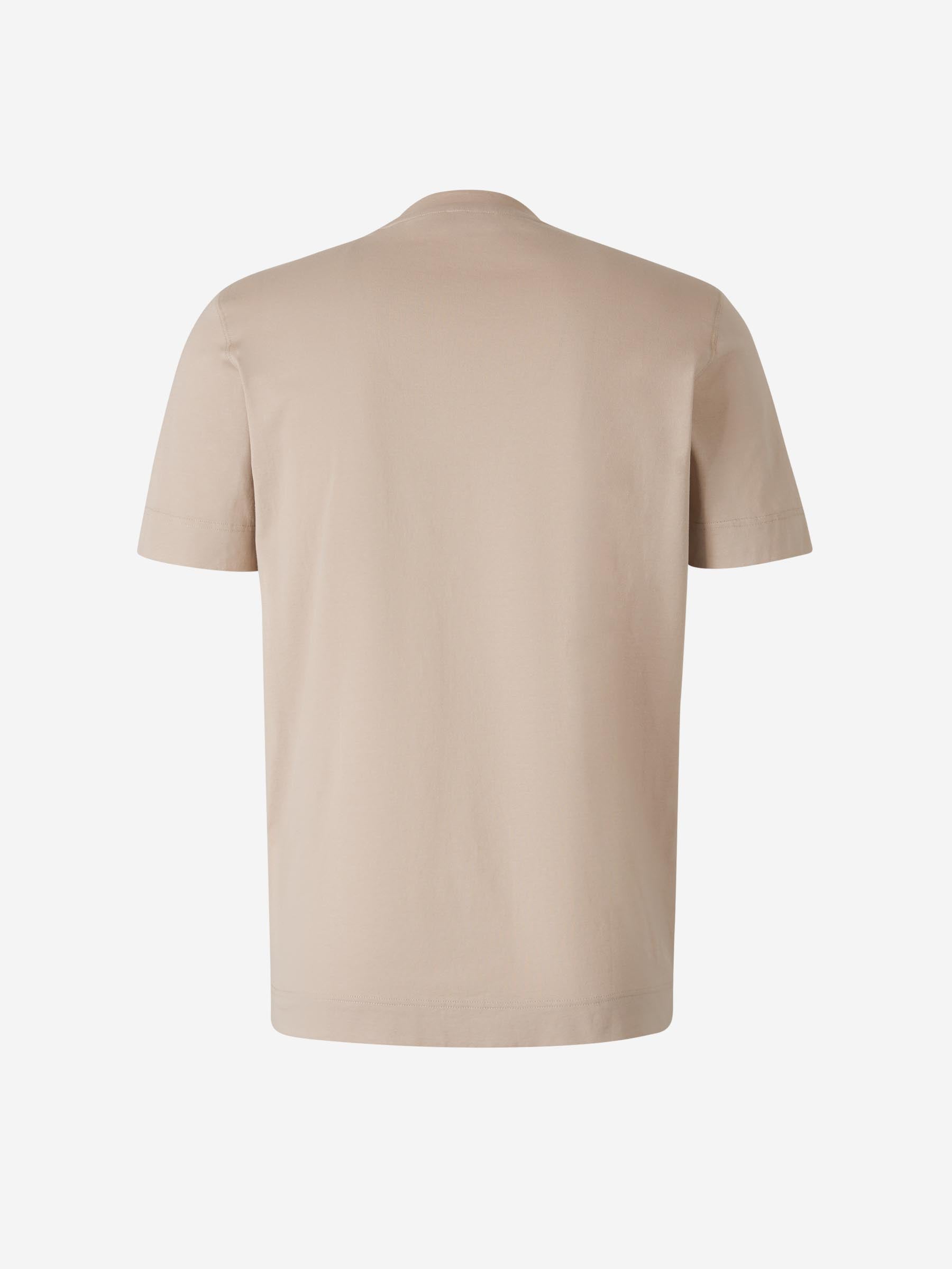 Outlet online Santa Eulalia Hombre Camisetas Lisa Algodón color Camel sku 553-004263 05 - Foto 2