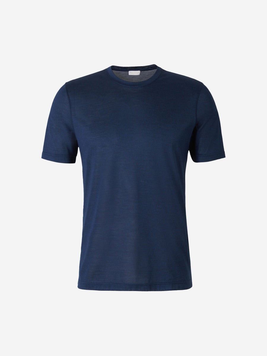 Outlet online Santa Eulalia Hombre Camiseta Lisa Lino color Azul Marino sku 553-004264 01 - Foto 1