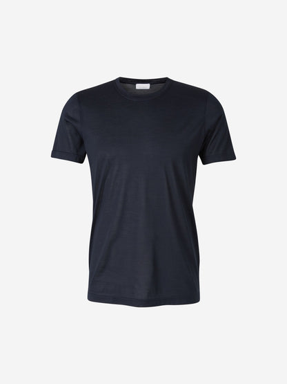 Outlet online Santa Eulalia Hombre Camiseta Lisa Lino color Azul Marino sku 553-004264 02 - Foto 1