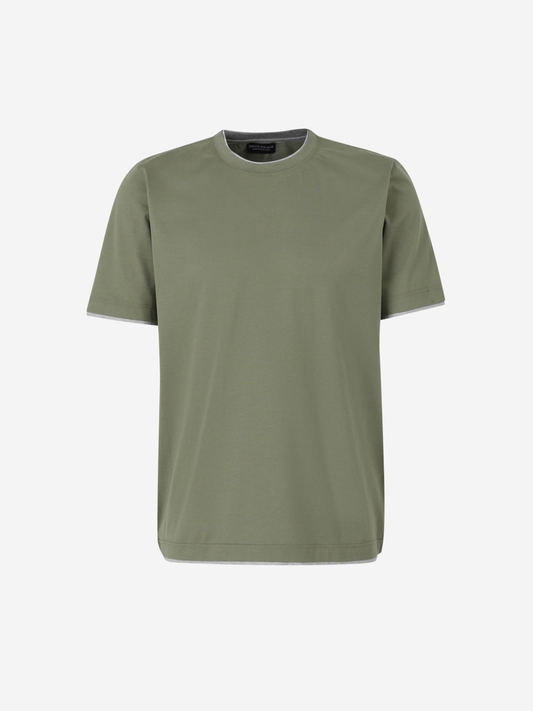 Outlet online Santa Eulalia Hombre Camiseta Ribete Contraste color Verde sku 553-004265 03 - Foto 1