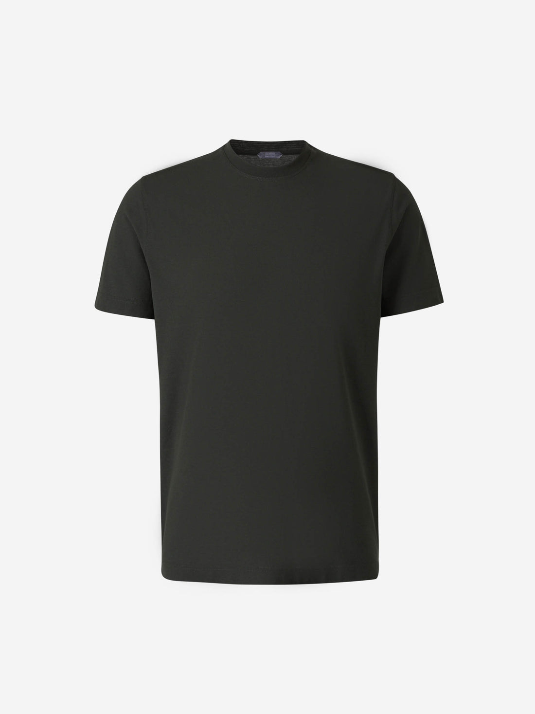 Outlet online Zanone Hombre Camiseta Lisa Algodón color Verde Militar sku 553-004266 04 - Foto 1