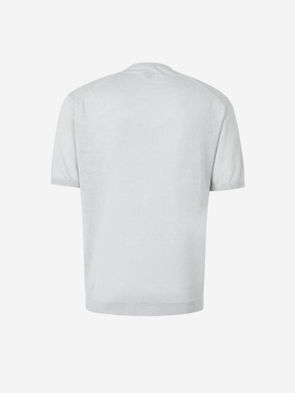 C.P. Company Hombre Barcelona Camiseta Lisa Lino color Azul Celeste sku 553-004268 01 - Foto 2