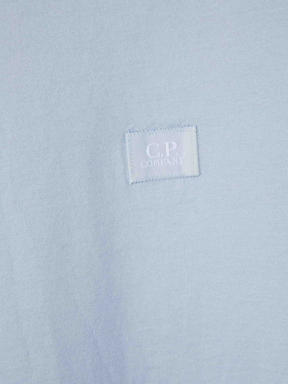 C.P. Company Hombre Barcelona Camiseta Logo Algodón color Azul Celeste sku 553-004270 02 - Foto 4