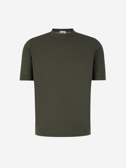 Outlet online Santa Eulalia Hombre Camiseta Punto Algodón color Verde Militar sku 553-004273 02 - Foto 1