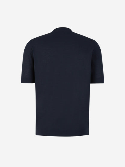 Outlet online Santa Eulalia Hombre Camiseta Punto Algodón color Azul Noche sku 553-004273 03 - Foto 2