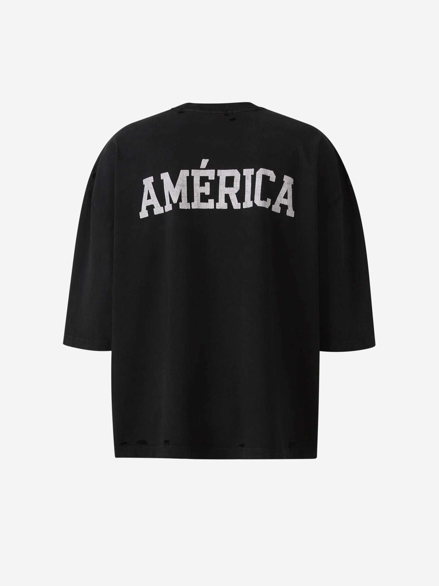 Willy Chavarria Hombre Barcelona Camiseta América Algodón color Negro sku 553-004295 01 - Foto 2