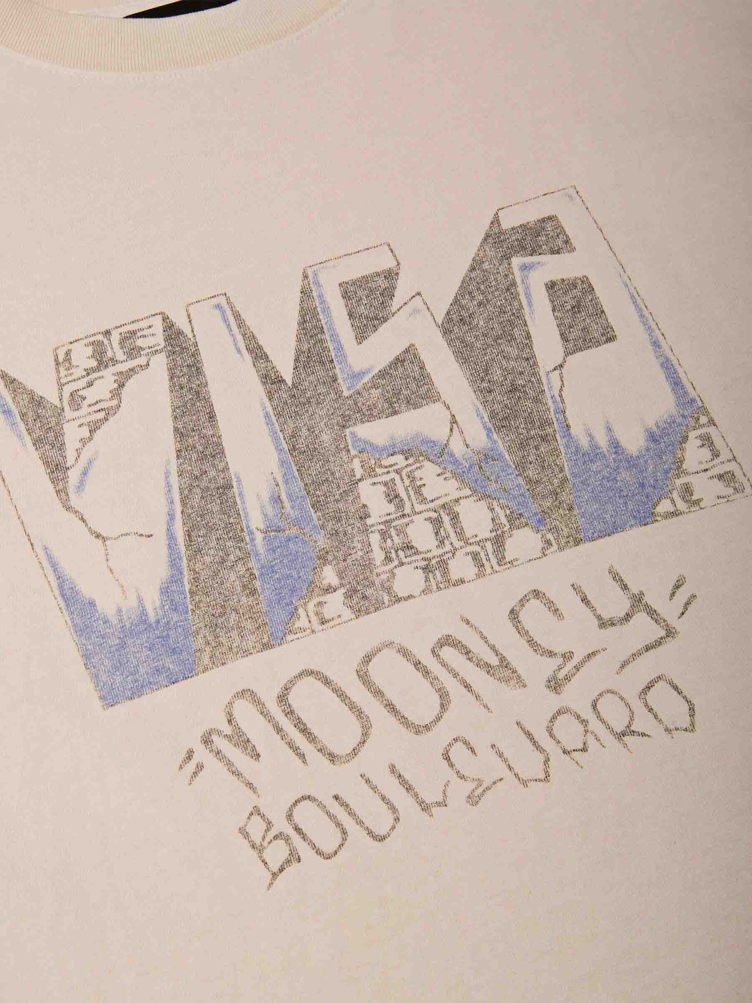 Willy Chavarria Hombre Barcelona Camiseta Visa Buffalo color Beige sku 553-004296 01 - Foto 3