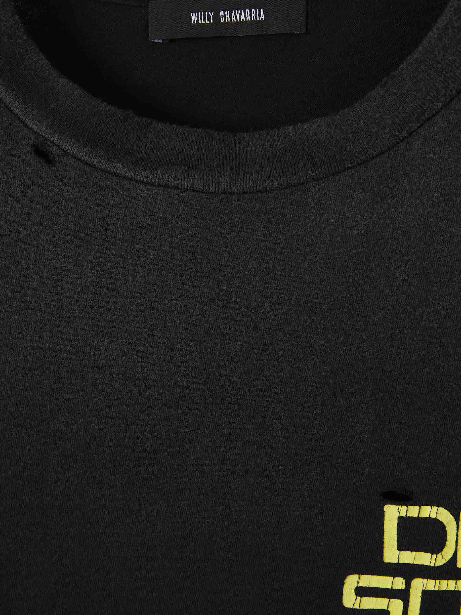 Willy Chavarria Hombre Barcelona Camiseta Divine Sounds color Negro sku 553-004299 01 - Foto 3