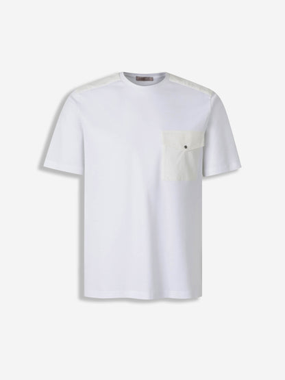 Outlet online Herno Hombre Camiseta con Bolsillo color Blanco sku 553-004310 01 - Foto 1