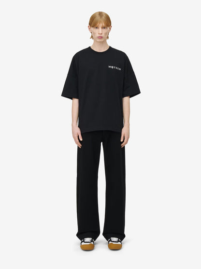 Outlet online McQueen Hombre Camiseta Oversized Logo color Negro sku 553-004312 01 - Foto 2