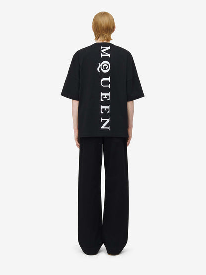 Outlet online McQueen Hombre Camiseta Oversized Logo color Negro sku 553-004312 01 - Foto 4