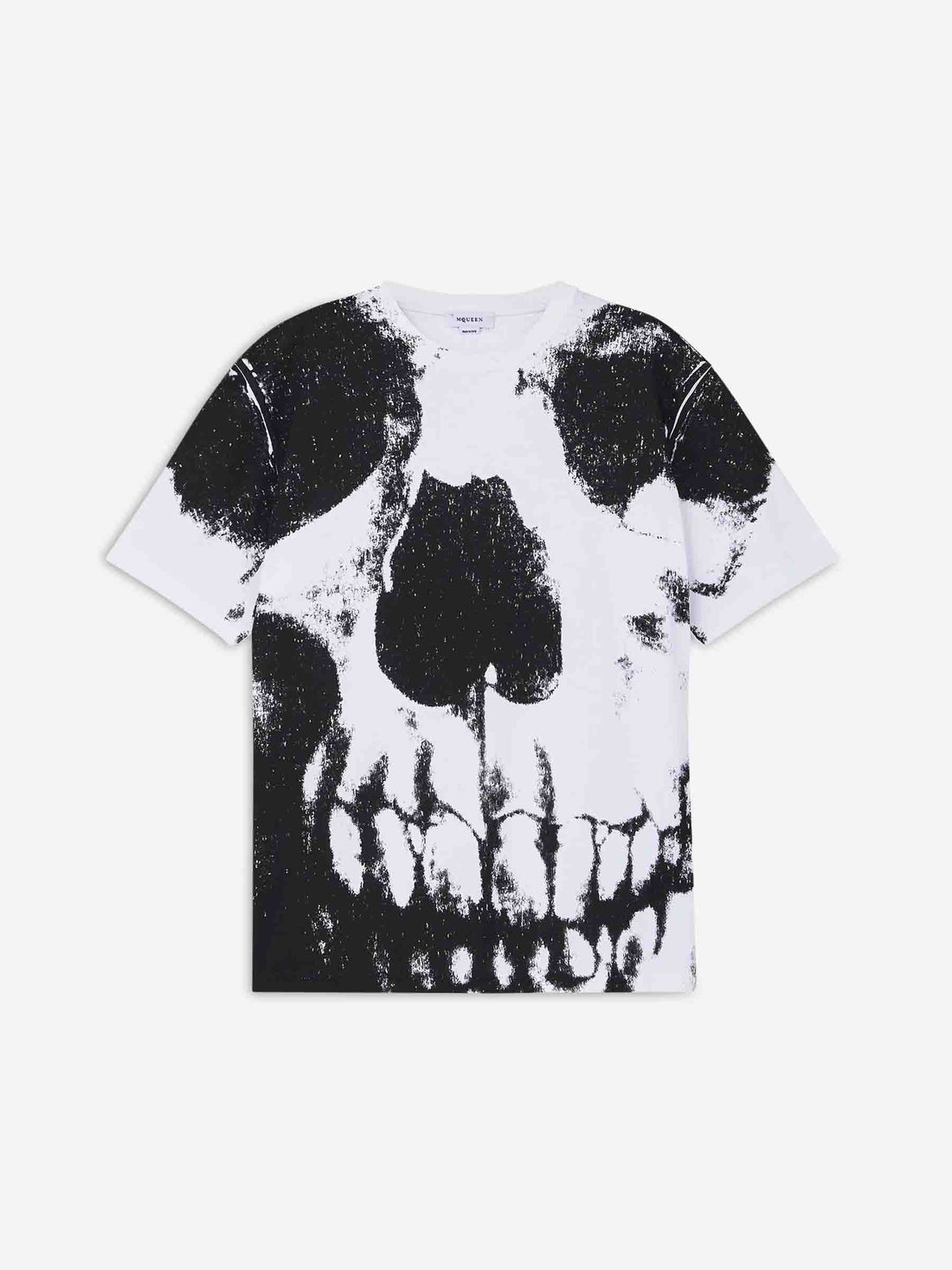 Outlet online McQueen Hombre Camiseta algodón orgánico color Blanco Y Negro sku 553-004313 01 - Foto 1