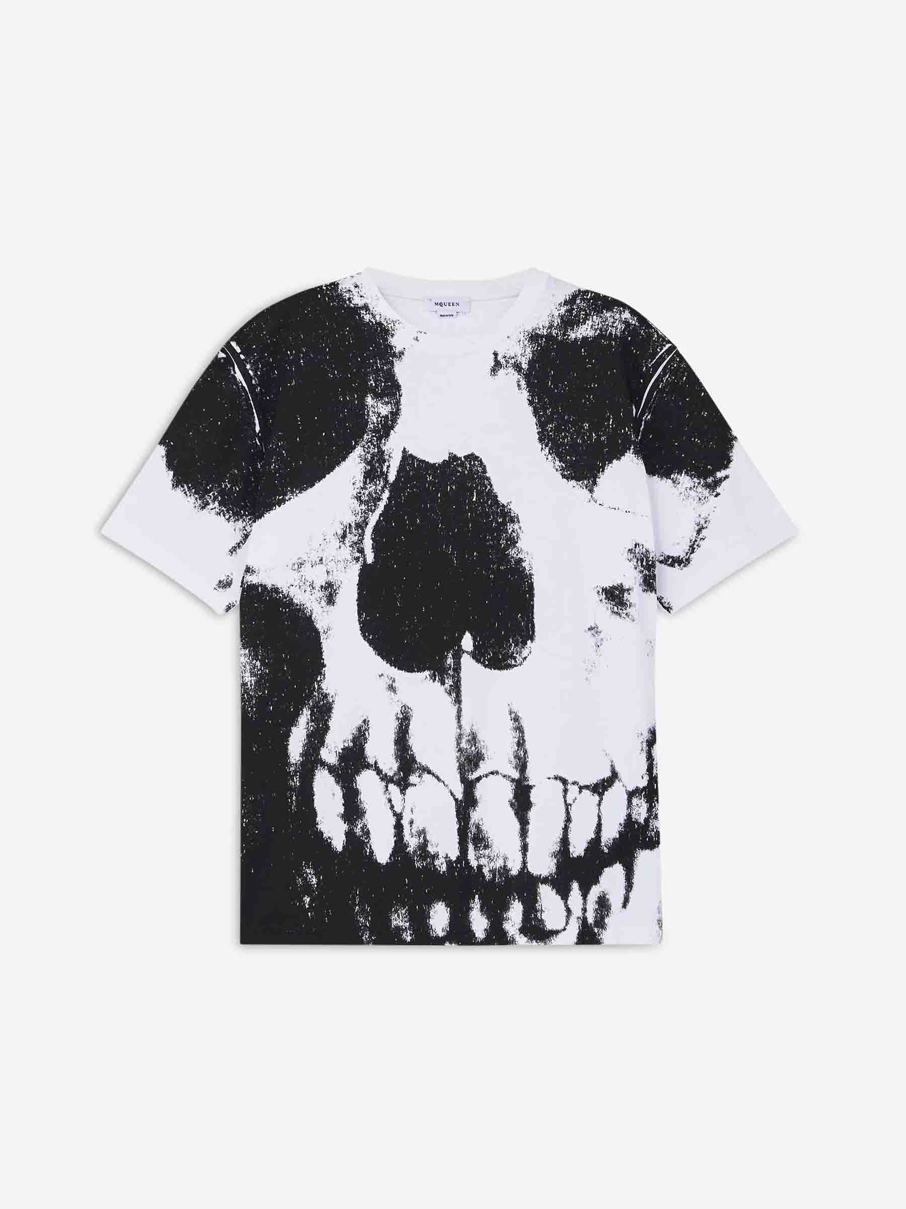 Outlet online McQueen Hombre Camiseta algodón orgánico color Blanco Y Negro sku 553-004313 01 - Foto 1