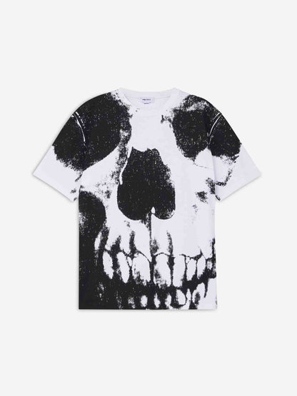 Outlet online McQueen Hombre Camiseta algodón orgánico color Blanco Y Negro sku 553-004313 01 - Foto 1