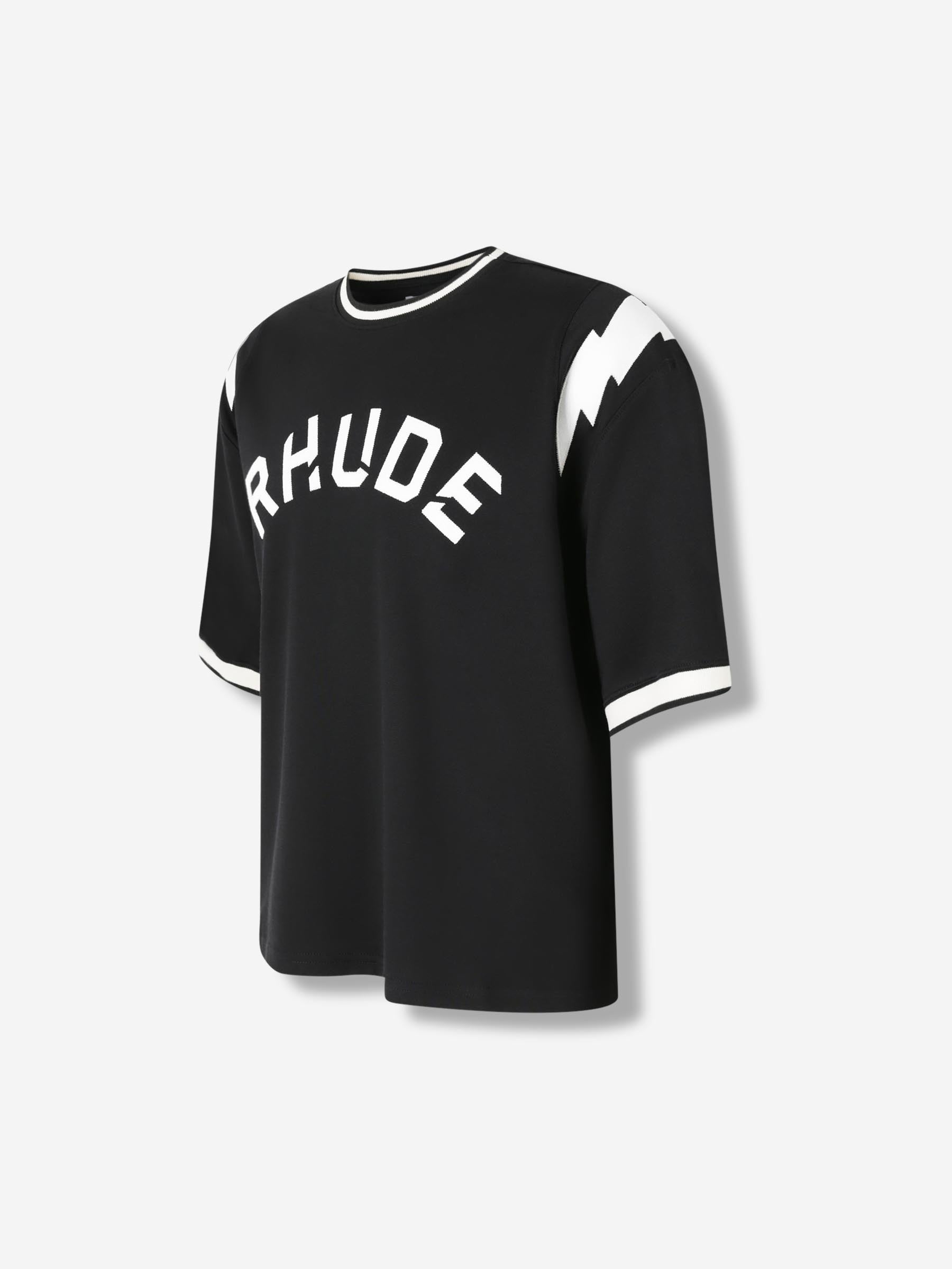 Outlet online Rhude Hombre Camiseta Cuello Redondo color Negro sku 553-004317 01 - Foto 3