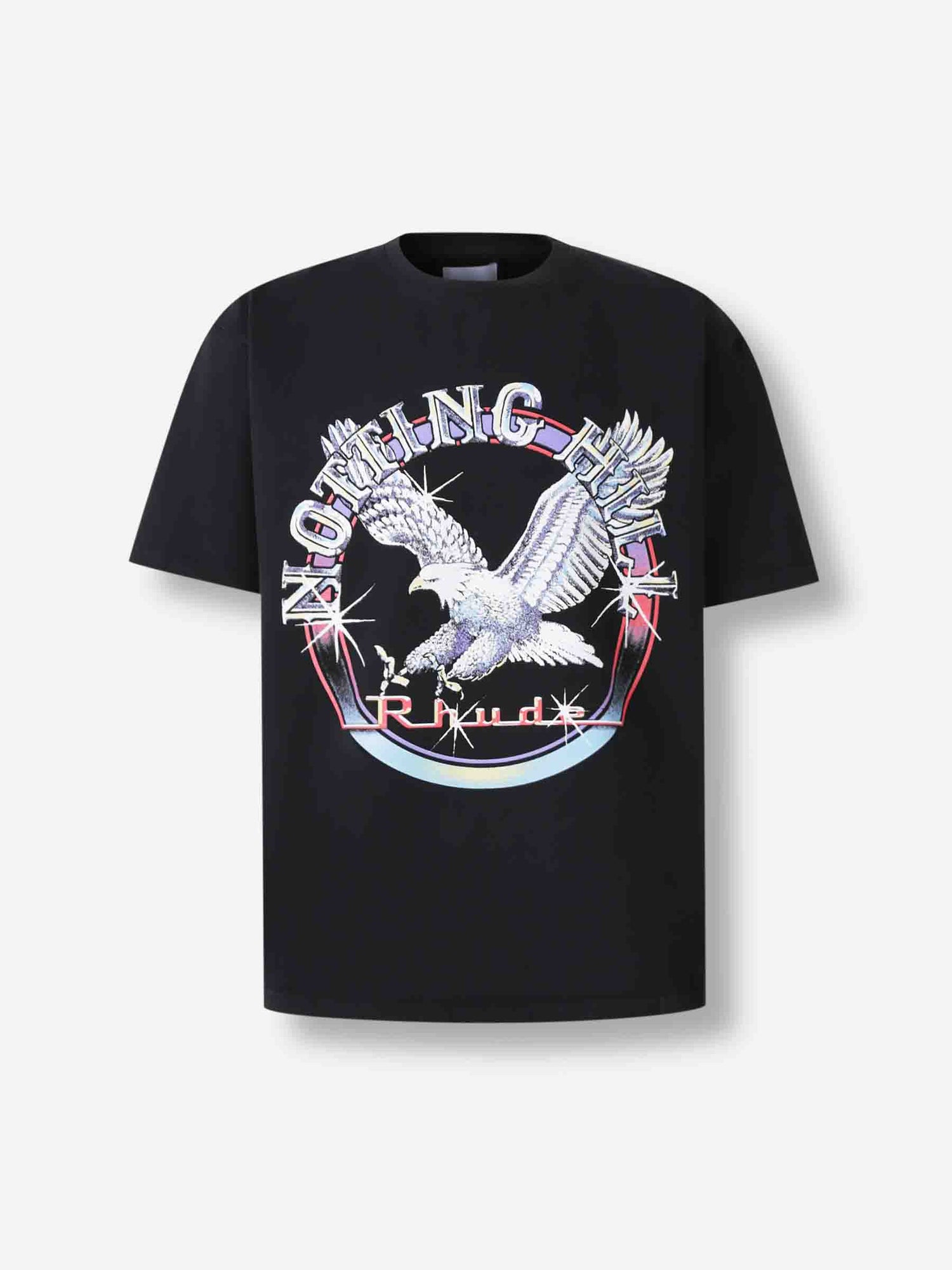 Outlet online Rhude Hombre Camiseta Cuello Redondo color Negro sku 553-004332 01 - Foto 1