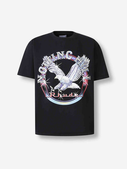 Outlet online Rhude Hombre Camiseta Cuello Redondo color Negro sku 553-004332 01 - Foto 1