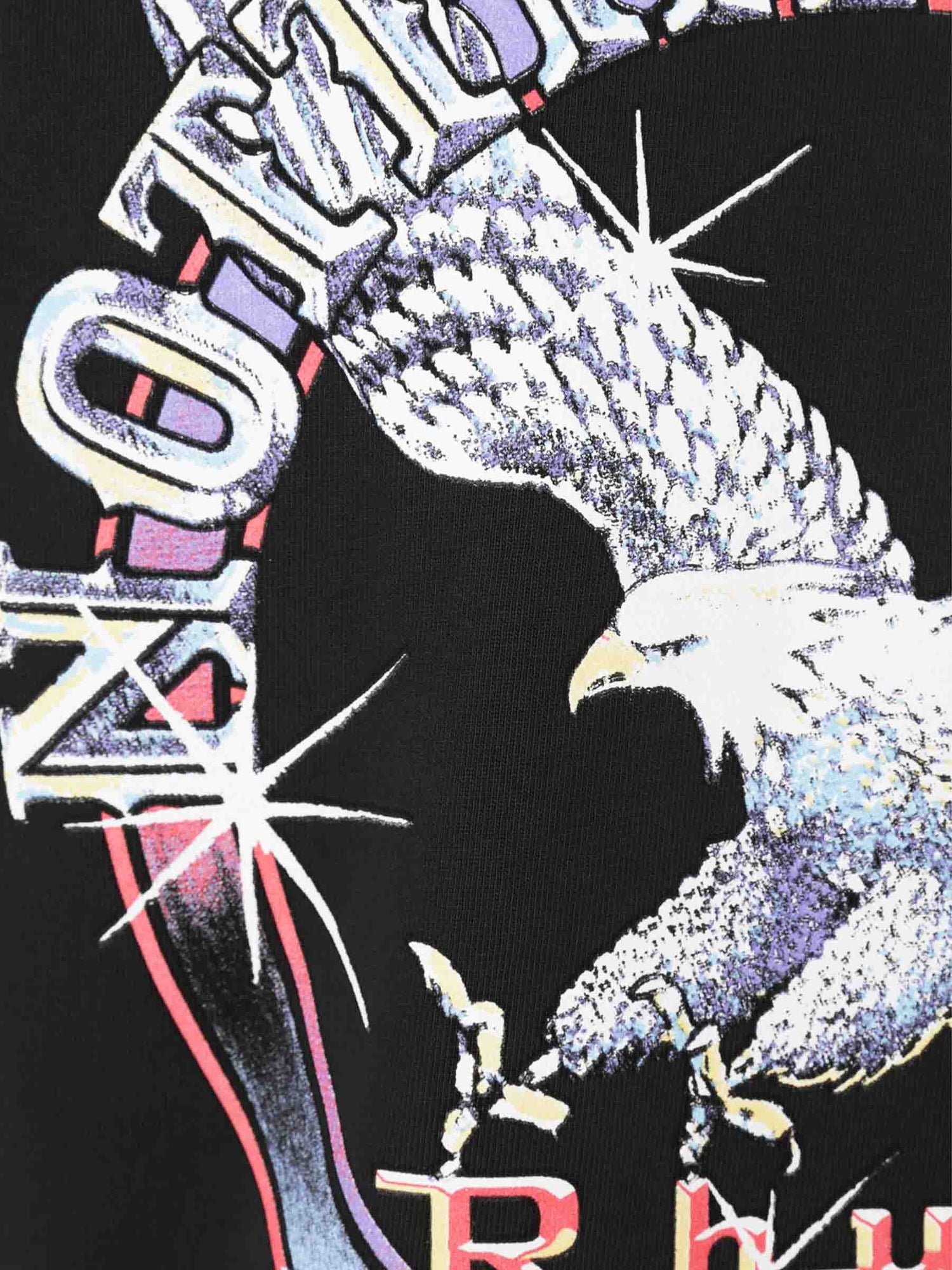 Outlet online Rhude Hombre Camiseta Cuello Redondo color Negro sku 553-004332 01 - Foto 3