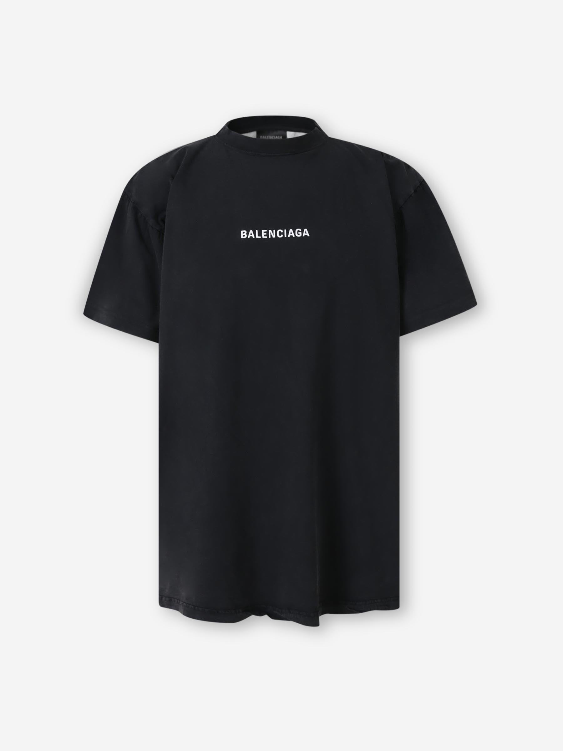 Outlet online Balenciaga Hombre Camiseta Cuello Redondo color Negro sku 553-004341 01 - Foto 1