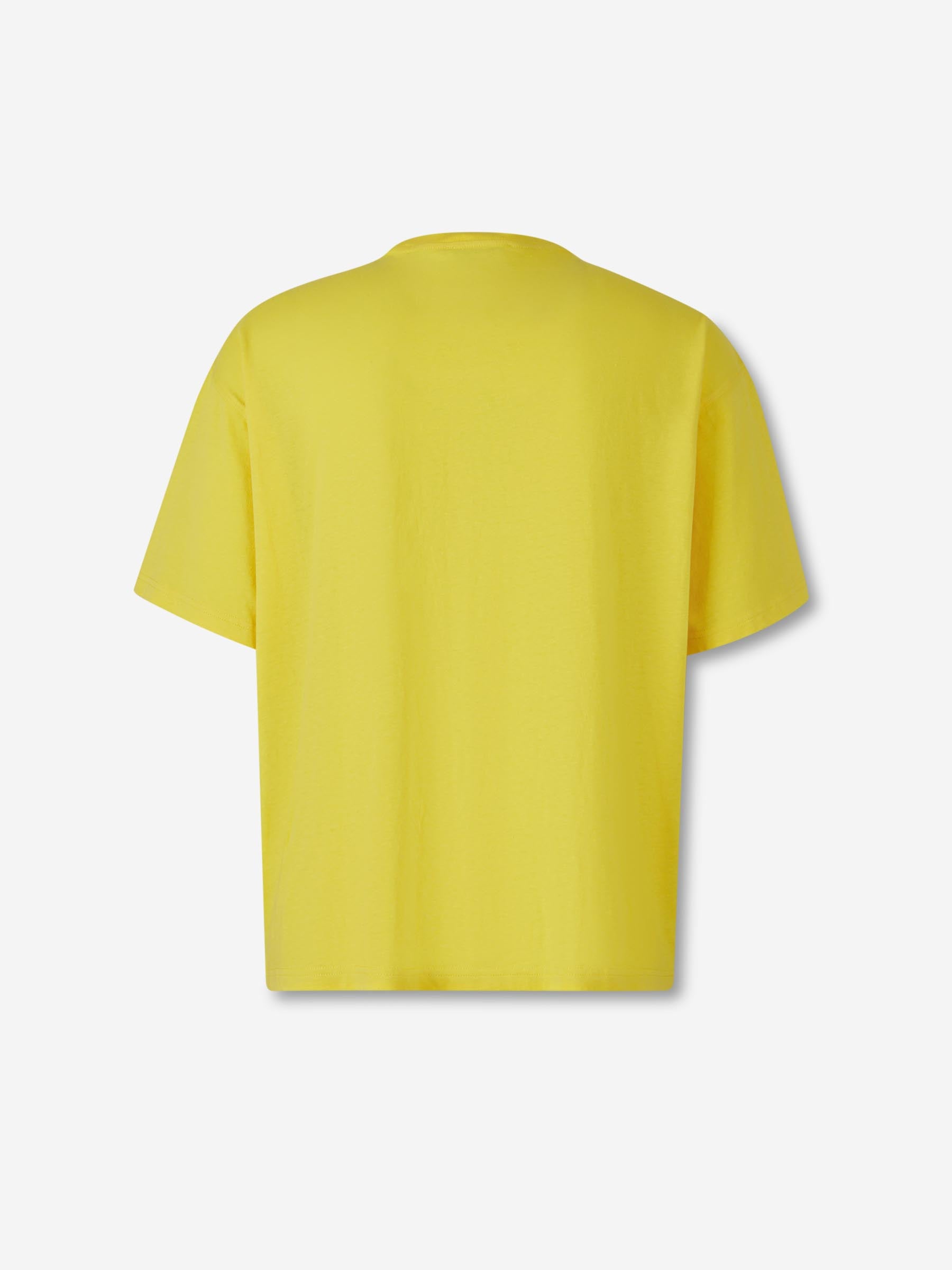 Outlet online Acne Studios Hombre Camiseta Logo color Amarillo sku 553-004350 01 - Foto 2