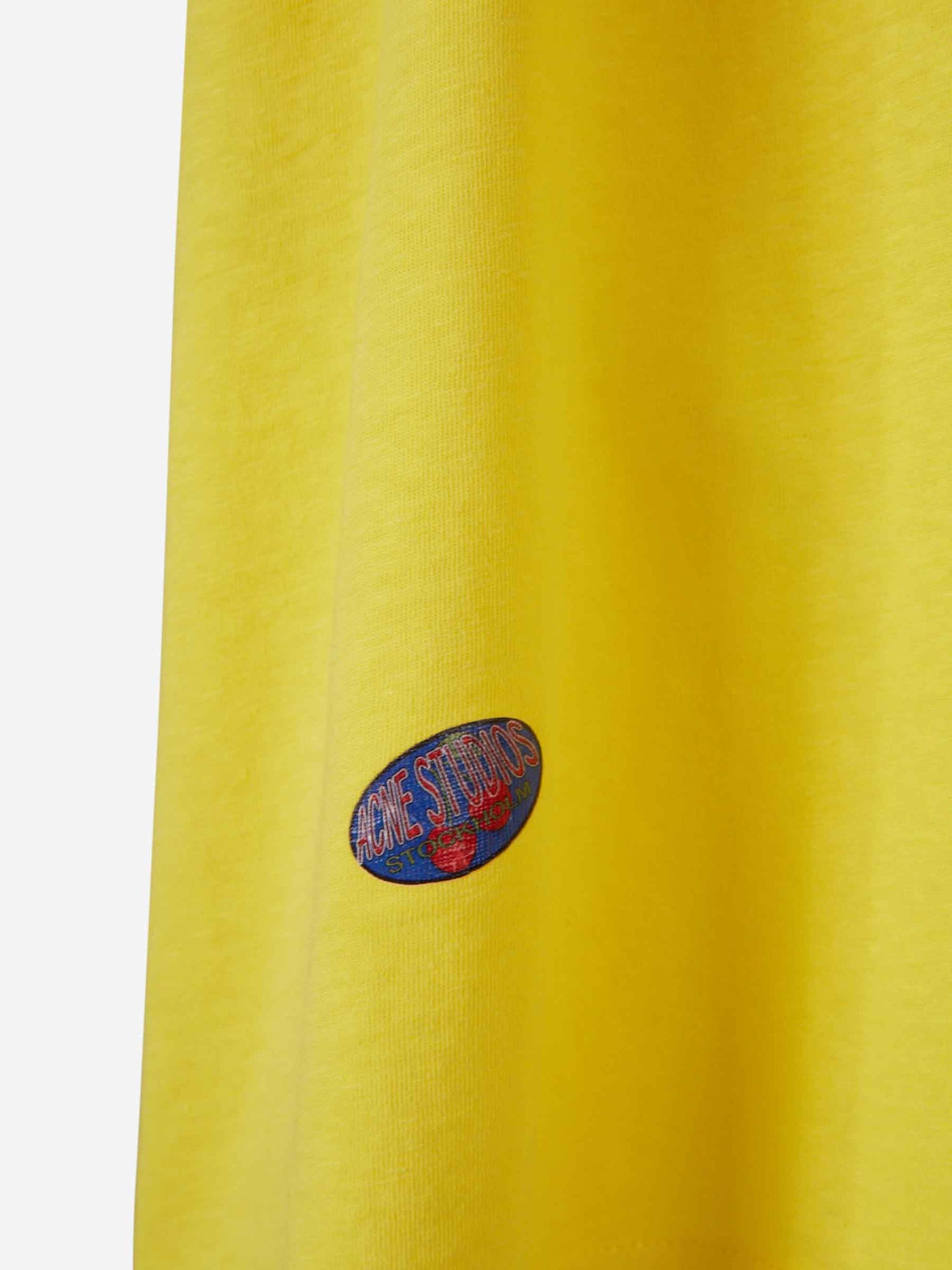 Outlet online Acne Studios Hombre Camiseta Logo color Amarillo sku 553-004350 01 - Foto 4