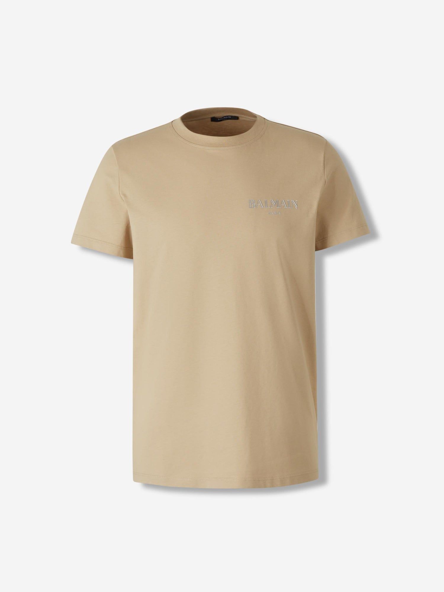 Outlet online Balmain Hombre Camiseta Logo Vintage color Beige sku 553-004355 01 - Foto 1