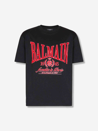 Outlet online Balmain Hombre Camiseta Cuello Redondo color Negro sku 553-004359 01 - Foto 1