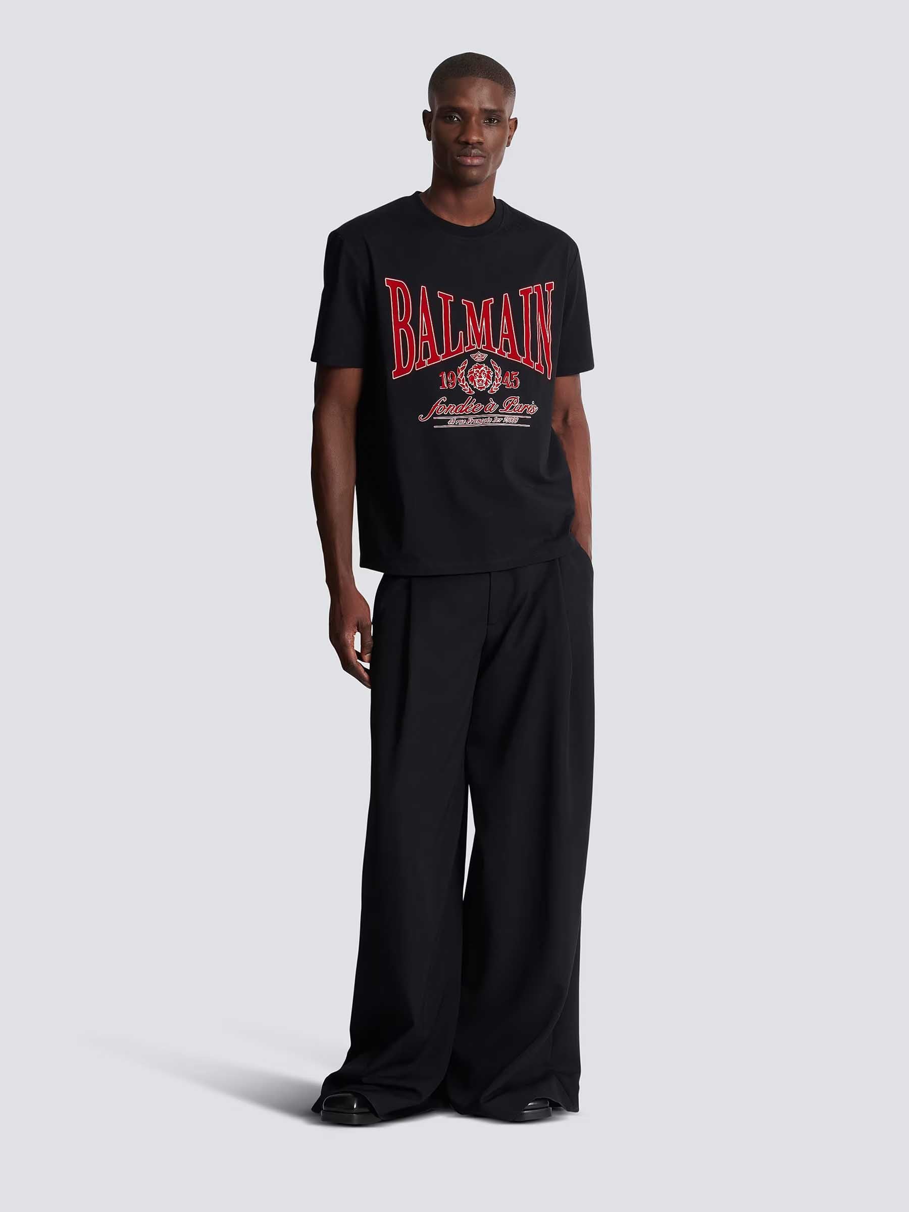 Outlet online Balmain Hombre Camiseta Cuello Redondo color Negro sku 553-004359 01 - Foto 2