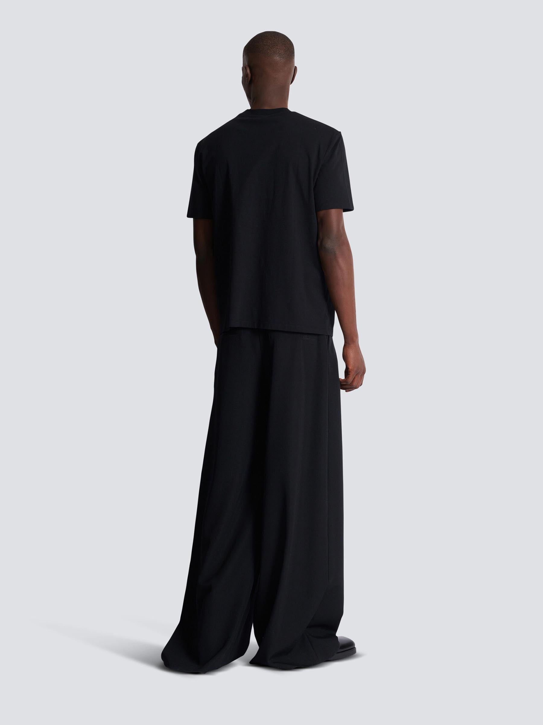 Outlet online Balmain Hombre Camiseta Cuello Redondo color Negro sku 553-004359 01 - Foto 3