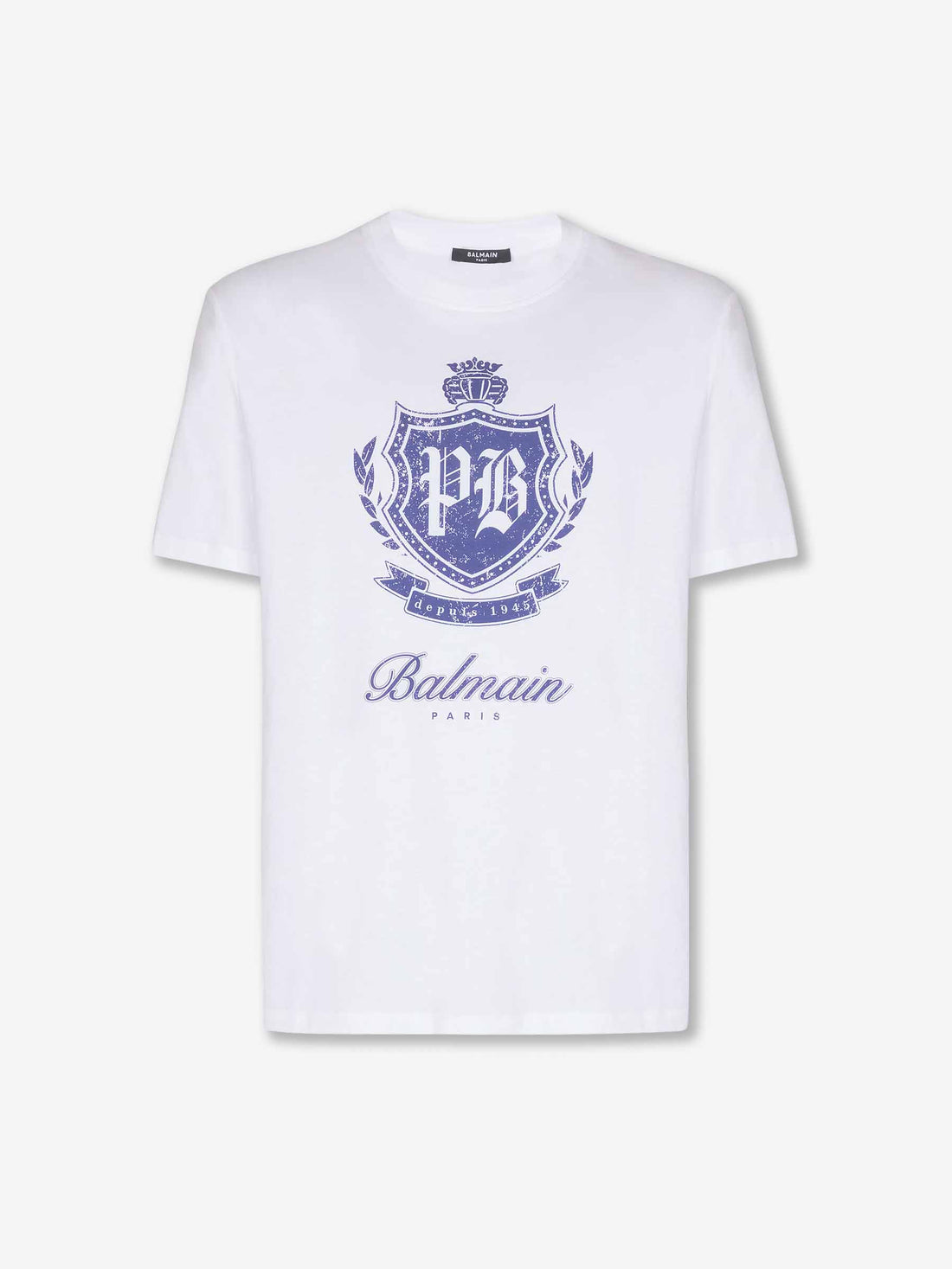 Outlet online Balmain Hombre Camiseta Cuello Redondo color Blanco sku 553-004361 01 - Foto 1