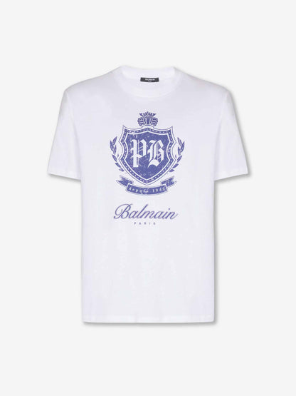 Outlet online Balmain Hombre Camiseta Cuello Redondo color Blanco sku 553-004361 01 - Foto 1
