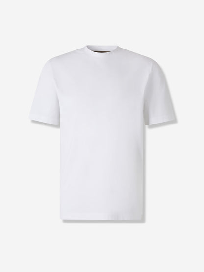 Outlet online Brioni Hombre Camiseta Algodón color Blanco sku 553-004362 02 - Foto 1