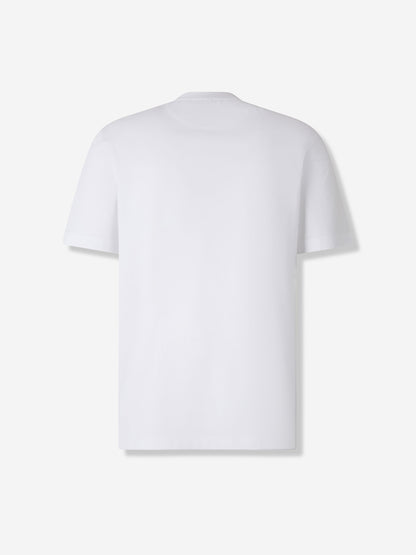 Outlet online Brioni Hombre Camiseta Algodón color Blanco sku 553-004362 02 - Foto 2