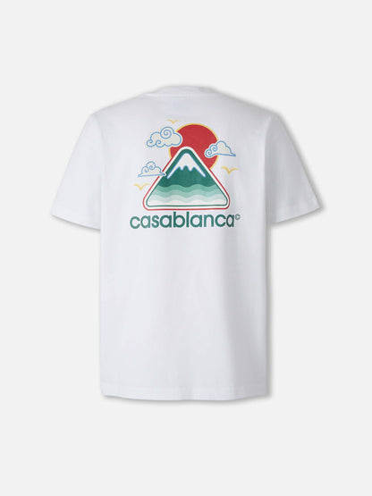 Outlet online Casablanca Hombre Camiseta Montagne Ondulée color Blanco sku 553-004363 01 - Foto 2