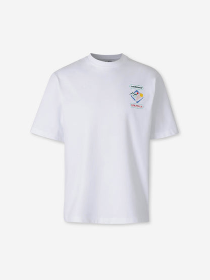Outlet online Casablanca Hombre Camiseta Casablanca Montaigne Sportif color Blanco sku 553-004371 01 - Foto 1