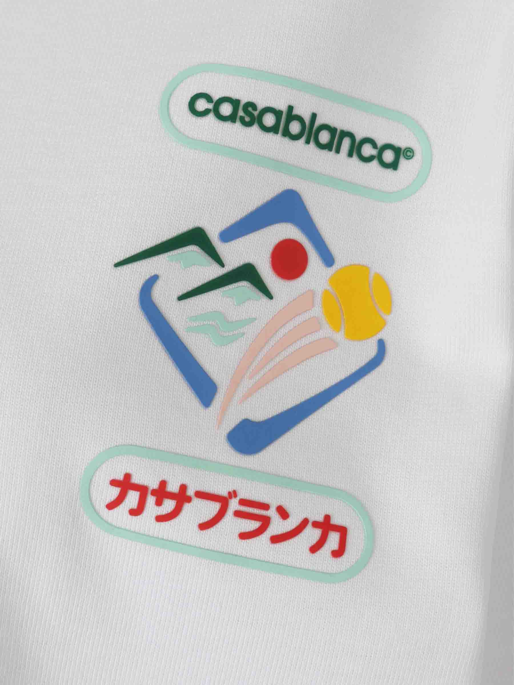Outlet online Casablanca Hombre Camiseta Casablanca Montaigne Sportif color Blanco sku 553-004371 01 - Foto 3