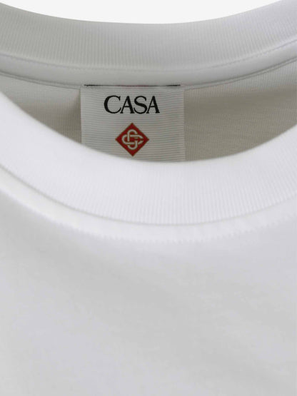 Outlet online Casablanca Hombre Camiseta Casablanca Montaigne Sportif color Blanco sku 553-004371 01 - Foto 4