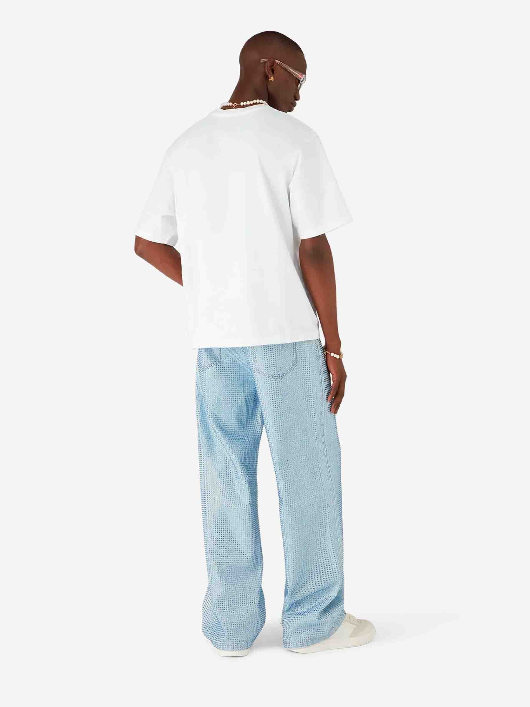 Outlet online Casablanca Hombre Camiseta Gráfica Algodón color Blanco sku 553-004376 01 - Foto 3
