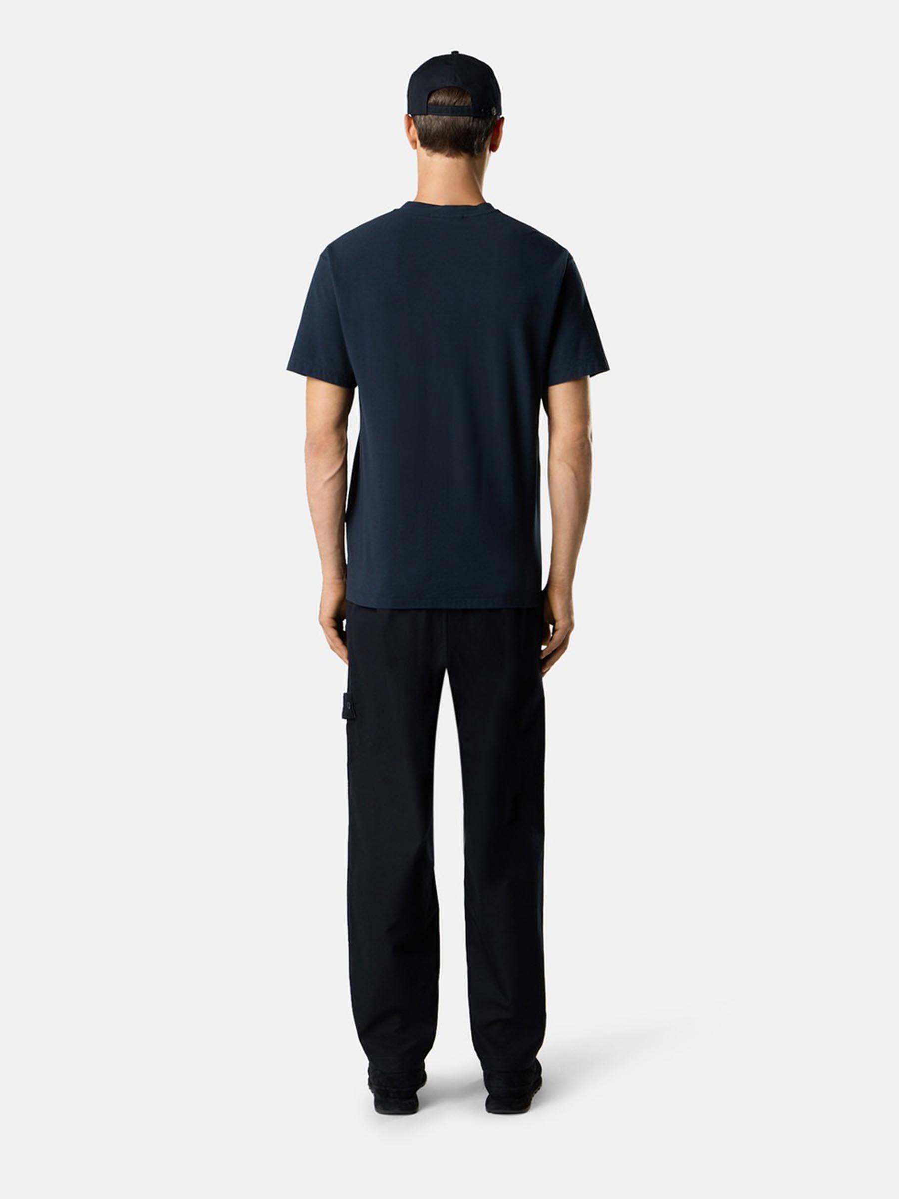 Outlet online Stone Island Hombre Camiseta Cuello Redondo color Azul Noche sku 553-004396 01 - Foto 3