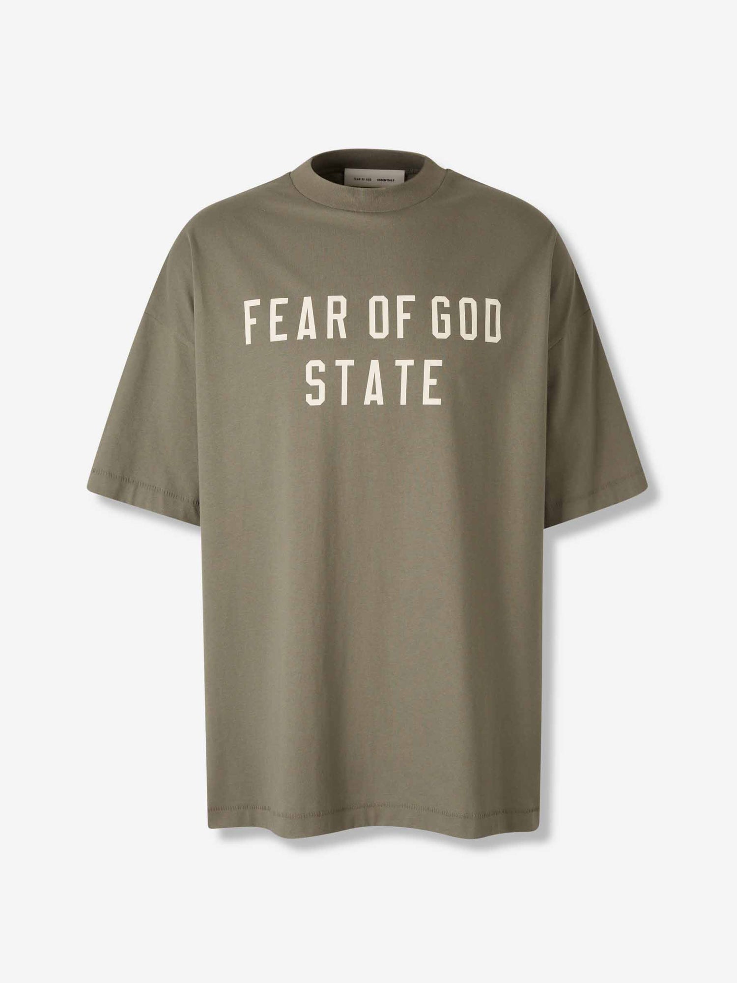 Outlet online Fear of God Essentials Hombre Camiseta Cuello Redondo color Verde Militar sku 553-004405 01 - Foto 1