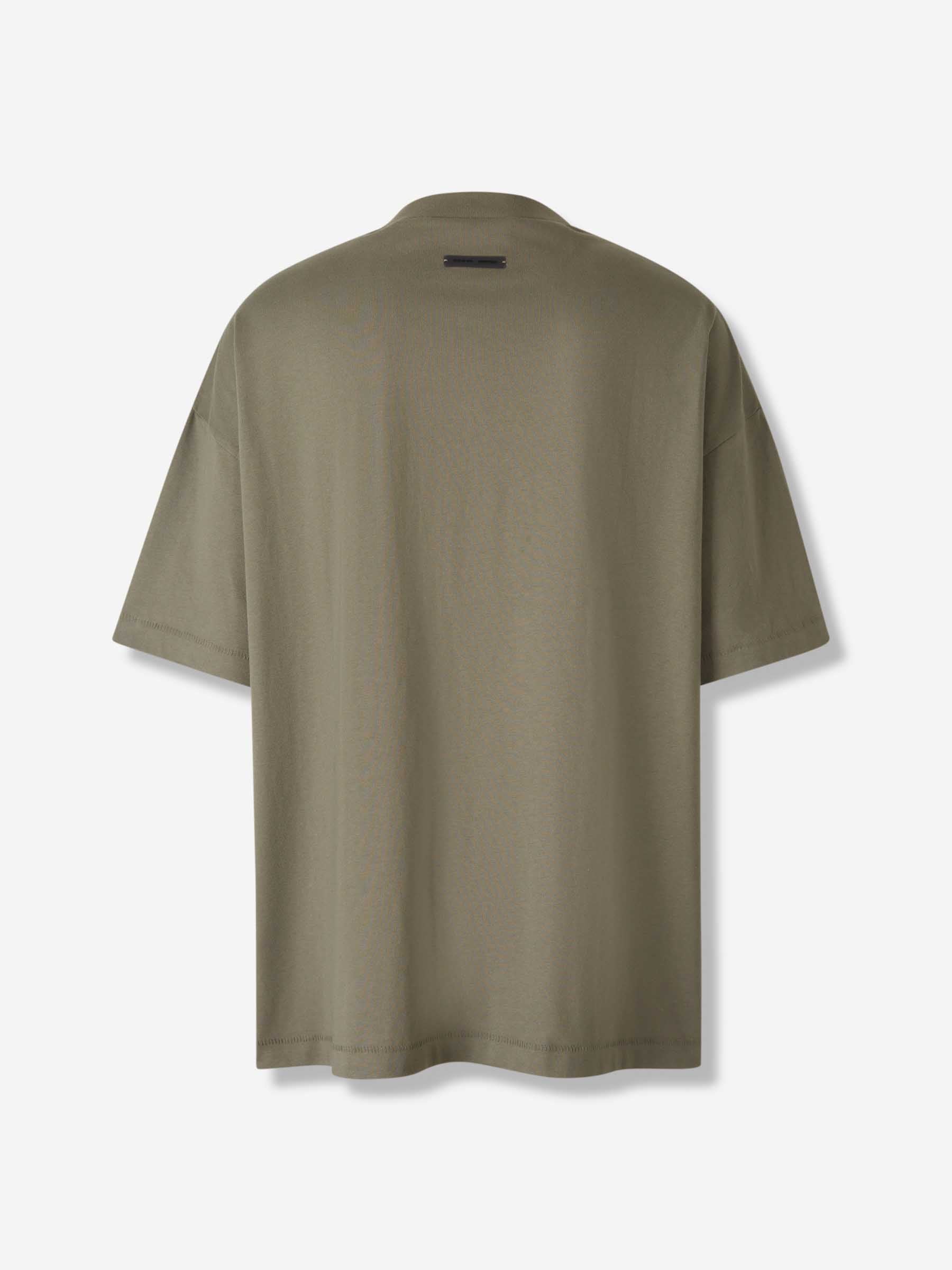 Outlet online Fear of God Essentials Hombre Camiseta Cuello Redondo color Verde Militar sku 553-004405 01 - Foto 2