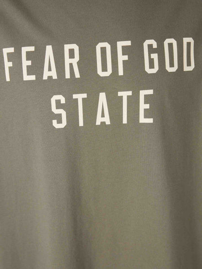 Outlet online Fear of God Essentials Hombre Camiseta Cuello Redondo color Verde Militar sku 553-004405 01 - Foto 4