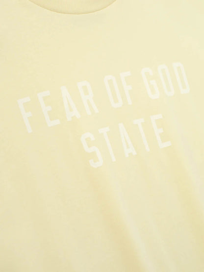 Outlet online Fear of God Essentials Hombre Camiseta Cuello Redondo color Amarillo sku 553-004406 01 - Foto 3