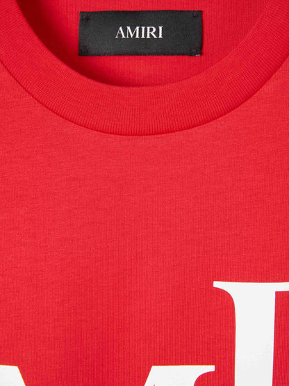 Amiri Hombre Barcelona Camiseta Logotipo Estampado color Rojo sku 553-004412 02 - Foto 3